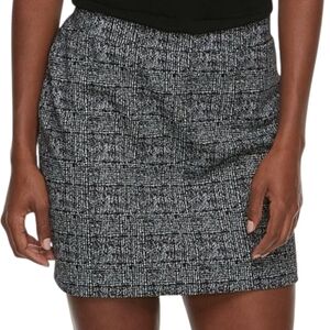 Apt 9 Paid exposed zipper above the knee skirt size S